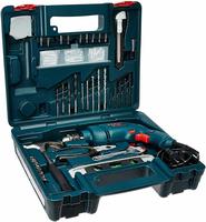 Bosch GSB 500W 10 RE Professional Tool Kit, MS and Plastic (Blue, Pack of 100) + 250 cb