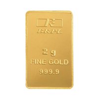 Bangalore Refinery 2 gm, 24k (999.9) Yellow Gold Bar Rs 7516 with Axis Card
