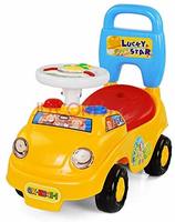 Toyshine Buzzing Car Rider Ride-on Toy with Music, 1.5-3 Years, Yellow