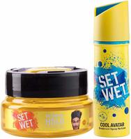 Set Wet Ultimate Hold Hair Gel, 250 ml With Cool Avatar Deodorant Spray Perfume, 150 ml @139