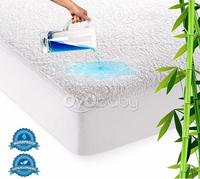 OYO BABY Waterproof Mattress Protector Hypoallergenic Double Bed King Size Cover (White, 72"x78"xSkirting 12") @ Rs 1056