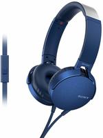 Flash Sale : Sony Extra Bass MDR-XB550AP On-Ear Headphones with Mic (Blue)