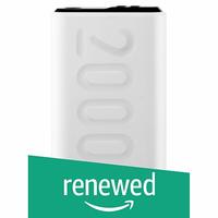 (Renewed) Ambrane 20000mAh Lithium Polymer Power Bank (Stylo-20K, White)