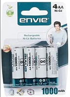 Envie AA 1000 x 4 Ni-CD Rechargeable Battery
