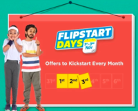 Flipstart days ( 1st -3rd November) : Upto 80% off on Electronics , Fashion, Home & Kitchen Appliances + Extra Rs.750/1000 Instant Discount with Bank Cards