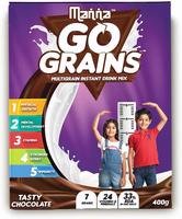 Manna Go Grains - Multigrain Instant Drink Mix - 400g Pack (Chocolate Flavour) @ ₹99