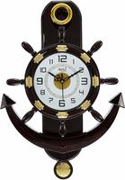 Altra Plastic Pendulum Wall Clock (45 cm x 30 cm x 5 cm, Brown) @ ₹349