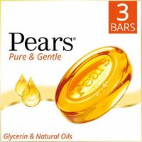 [Min 2 Qnty] Pears Pure and Gentle Bathing Bar, 125g Pack of 3 Rs.114