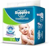 Supples Baby Pants Diapers, Large, 62 Count 