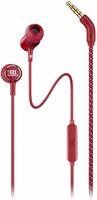 JBL LIVE100 in-Ear Headphones with in-Line Microphone and Remote (Red) 