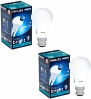 PACK OF 8  Philips Stellar Bright Base B22 14-Watt Bulbs @  459/-