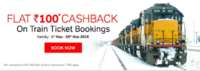 Airtel Thanks App :- 100 ₹ (50+50) Cashback on First 2 Train Ticket Booking Above 300₹