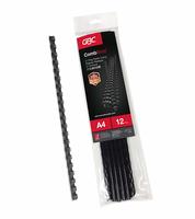 GBC Plastic Binding Combs 21R 10.0mm with 65 Sheet Capacity, Black (Pack of 12) Rs. 150