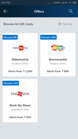 10% Off Bookmyshow gift card purchase from mobikwik