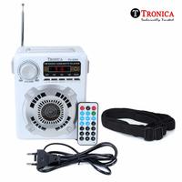 Tronica Logan Bluetooth/FM/AUX/Pen Drive MP3 Rechargeable Speaker with Digital Display (White) @ ₹699