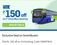 Flat Rs.150 off on 1st Smartbus booking