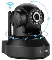 Sricam SP Series SP005 Wireless HD IP Wi-Fi CCTV Indoor Security Camera (Black)