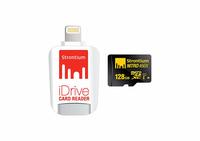 Strontium Nitro iDrive 128 GB Card Reader with Strontium Nitro UHS-I Class 10 (White) @ 2194