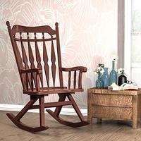 Forzza Barry Rocking Chair Coffee Oak