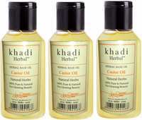 Khadi Herbal Castor Oil Hair Oil @ Rs 211(Pack of 3)