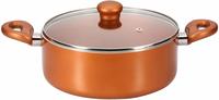 Butterfly Matchless Non-Stick Aluminium Casserole with Lid, 25 cm, Gold @ ₹1,059
