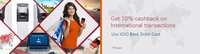 Use your ICICI Bank Debit Card for international transactions and get 10% cashback upto 1000₹