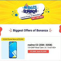 Mobile Bonanza  (14th -18th November ) : Starting from Rs.5999 + 10% cashback via HDFC Debit Card