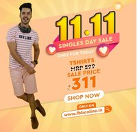 FBB : Singles Day Sale [11.11]  || T-shirts @ ₹311