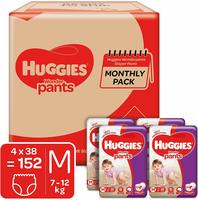 Huggies Wonder Pants Diapers Monthly Pack, Medium (152 Count)