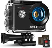 Dragon Touch 4K 30fps Action Camera Support External Mic EIS Waterproof Underwater Camera 