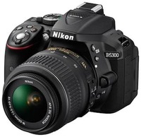 Nikon D5300 24.2MP Digital SLR Camera (Black) with AF-P 18-55mm f/ 3.5-5.6g VR Kit Lens, 16GB Card and Camera Bag 