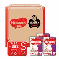 Huggies Wonder Pants Diapers Sumo Pack, Small (258 Count)