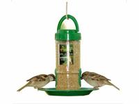 Amijivdaya Small Bird Feeder with Holding Handle, Transparent, Green @ ₹171