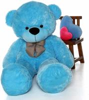  Click4deal Stuffed Spongy Teddy Bear for Kids (6 ft, Sky Blue) 