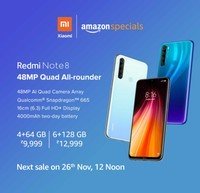 Redmi Note 8 starting from Rs.9999 (Live at 12 Noon)
