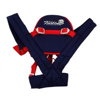 Farlin Extra Width Adjustable Baby Front and Back Hold Cuddler Hands with Free 2 in 1 Baby Carrier Bag (Blue)