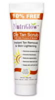 NutriGlow Set of 1 De-Tan face and body scrub-( Paraben and Sulphate free) Face Wash