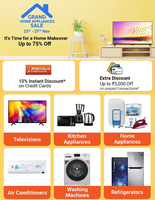 Flipkart Grand home appliance sale ( 23rd -27th Nov ) 10% discount on ICICI Credit Cards / Fedral bank debit cards