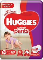 Huggies Wonder Pants Mega Jumbo Pack Medium Size Diapers, 120 Count