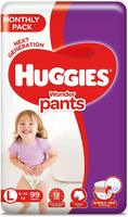Huggies Wonder Pants Mega Jumbo Pack Large Size Diapers, 99 Count