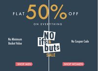Ajio : No Ifs & Buts Sale || Flat 50% off on Everything