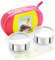 Cello Get Eat 2 Container Lunch Packs, Yellow