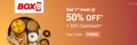 Phonepe Switch :- Flat 50% off Upto 150₹ on Box8 Orders + Flat 50% Cashback upto 75₹