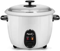 Pigeon joy (with ss lid) - 1.8 l (single pot) Electric Rice Cooker with Steaming Feature  (1.8 L, White) 