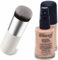 Bonjour Paris Foundation, Photo Match, 30ml with Color Fever Foundation Brush @101