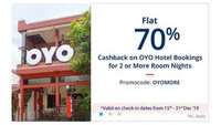 Paytm OYO Year End Special :- Get 60% Cashback upto 2000₹ on Oyo Hotel Booking | Min 2 Night Booking Required