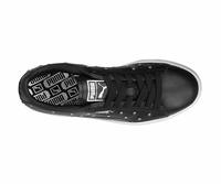 Puma Women's Basket Studs Wn s Black Leather Sneakers-7 UK/India (40.5 EU) (4060979018709) 