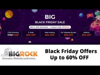 BigRock Black Friday Sale Save Up to 62% On Hosting Plans‎