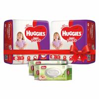 Huggies Diaper & Wipes combos pack + Additional Rs 250 off coupon 