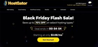 Hostgator Black Friday Save 70% Flash Sale is Live